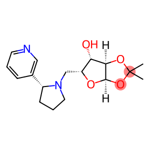 5-(R-2-Pyridin-3-yl-pyrrolidine)-1-yl-5-deoxy-1,2-isopropylidene-alpha-D-xylofuranose