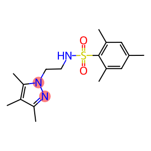 2,4,6-trimethyl-N-[2-(3,4,5-trimethyl-1H-pyrazol-1-yl)ethyl]benzenesulfonamide