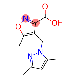 4-((3,5-二甲基-1H-吡唑-1-基)甲基)-5-甲基异噁唑-3-羧酸