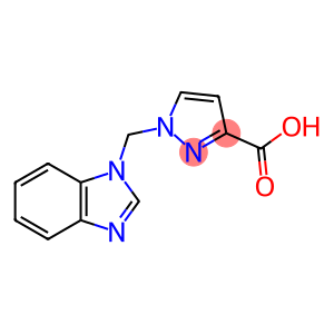 1-(1H-Benzimidazol-1-ylmethyl)-1H-pyrazole-3-carboxylic acid