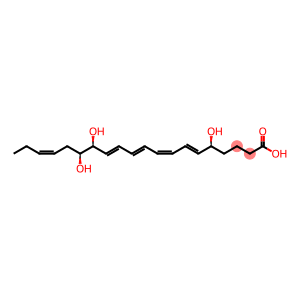 6,8,10,12,17-Eicosapentaenoic acid, 5,14,15-trihydroxy-, (5S,6E,8Z,10E,12E,14S,15S,17Z)-