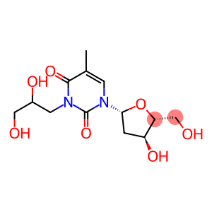3-(2,3-dihydroxypropyl)-1-[(2R,4S,5R)-4-hydroxy-5-(hydroxymethyl)oxolan-2-yl]-5-methylpyrimidine-2,4-dione