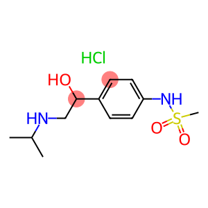 n-isopropyl-beta-(4-methanesulfonamidophenyl)ethanolaminehydrochloride