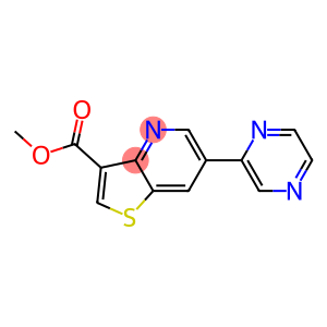 6-Pyrazin-2-yl-thieno[3,2-b]pyridine-3-carboxylic acid methyl ester