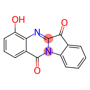 Indolo[2,1-b]quinazoline-6,12-dione,  4-hydroxy-