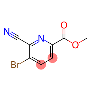 2-Pyridinecarboxylic acid, 5-bromo-6-cyano-, methyl ester