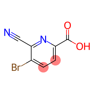 5-溴-6-氰基皮考啉酸