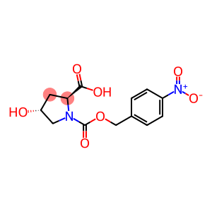 (2S,4R)-4-hydroxy-1-[(4-nitrophenyl)methoxycarbonyl]pyrrolidine-2-carboxylic acid