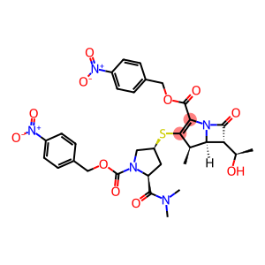 p-Nitrobenzyl(1R,5S,6S)-2-[(3S,5S)-(5-dimethylaminocarbonyl-1-p-nitrobenzyloxycarbonyl)pyrrolidin-3-carboxylate