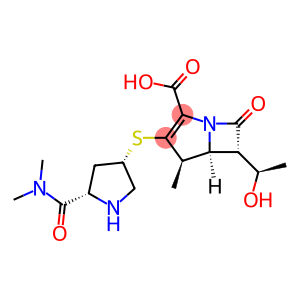 (4R,5S,6S)-3-{[(3S,5S)-5-(dimethylcarbamoyl)pyrrolidin-3-yl]sulfanyl}-6-[(1R)-1-hydroxyethyl]-4-methyl-7-oxo-1-azabicyclo[3.2.0]hept-2-ene-2-carboxylic acid