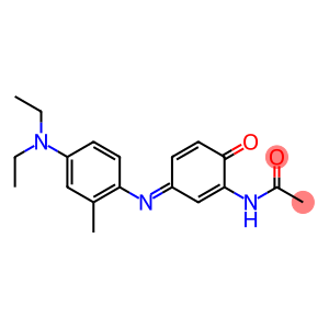 N-[3-[[4-(二乙基氨基)-2-甲基苯基]亚氨基]-6-氧代-1,4-环己二烯-1-基乙酰胺