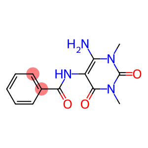 Benzamide,  N-(6-amino-1,2,3,4-tetrahydro-1,3-dimethyl-2,4-dioxo-5-pyrimidinyl)-