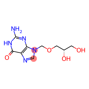 6H-Purin-6-one, 2-amino-9-[(2,3-dihydroxypropoxy)methyl]-1,9-dihydro-, (S)- (9CI)