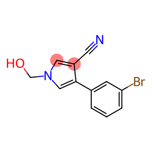 4-(3-BROMOPHENYL)-1-(HYDROXYMETHYL)-1H-PYRROLE-3-CARBONITRILE