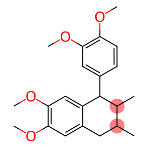 Naphthalene, 1-(3,4-dimethoxyphenyl)-1,2,3,4-tetrahydro-6,7-dimethoxy-2,3-dimethyl-
