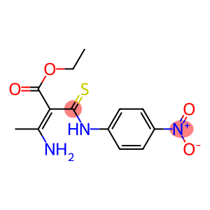 ethyl 3-amino-2-({4-nitroanilino}carbothioyl)-2-butenoate