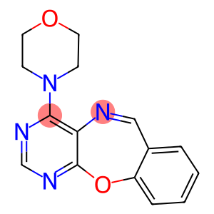 4-(4-morpholinyl)pyrimido[4,5-b][1,4]benzoxazepine