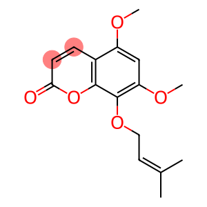 5,7-dimethoxy-8-(3-methylbut-2-enoxy)chromen-2-one
