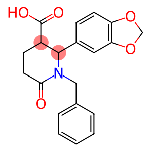 2-(Benzo[d][1,3]dioxol-5-yl)-1-benzyl-6-oxopiperidine-3-carboxylic acid