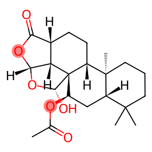 (3R,3aα,5aα,9aβ,11aα,12R)-3β,3bβ-(Epoxymethano)-4α,12-dihydroxy-3a,3b,4,5,5a,6,7,8,9,9a,9bα,10,11,11a-tetradecahydro-6,6,9a-trimethylphenanthro[1,2-c]furan-1(3H)-one 4-acetate