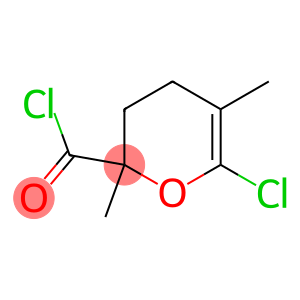 2H-Pyran-2-carbonyl chloride, 6-chloro-3,4-dihydro-2,5-dimethyl- (9CI)