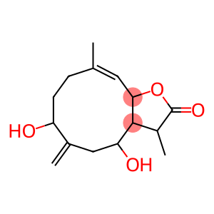 3a,4,5,6,7,8,9,11a-Octahydro-4,7-dihydroxy-3,10-dimethyl-6-methylenecyclodeca[b]furan-2(3H)-one