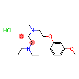 2-diethylamino-N-[2-(3-methoxyphenoxy)ethyl]-N-methyl-acetamide hydroc hloride