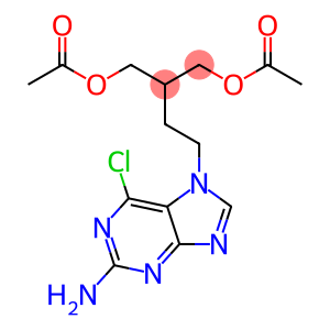 1,3-Propanediol, 2-[2-(2-amino-6-chloro-7H-purin-7-yl)ethyl]-, 1,3-diacetate
