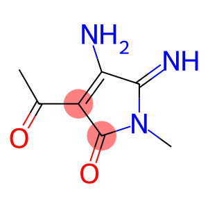 2H-Pyrrol-2-one, 3-acetyl-4-amino-1,5-dihydro-5-imino-1-methyl- (9CI)