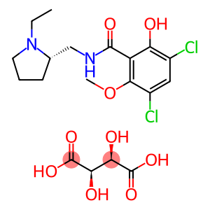 3,5-二氯-N-(1-乙基吡咯烷-2-基甲基)-2-羟基-6-甲氧基苯酰胺酒石酸酯盐