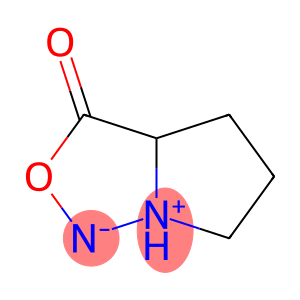3a,4,5,6-tetrahydro-3-oxo-3H-pyrrolo[1,2-c][1,2,3]oxadiazol-7-ium ylide