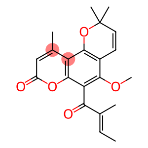 5-Methoxy-2,2,10-trimethyl-6-[(Z)-2-methyl-1-oxo-2-butenyl]-2H,8H-benzo[1,2-b:3,4-b']dipyran-8-one