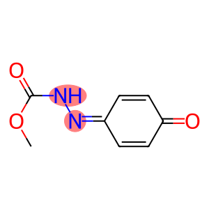 Carbazic  acid,  3-(4-oxo-2,5-cyclohexadien-1-ylidene)-,  methyl  ester  (6CI)