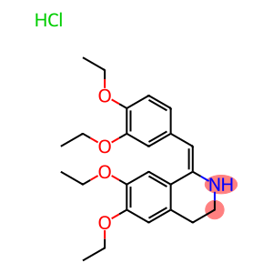 1,2,3,4-Tetrahydro-6,7-diethoxy-1-((3,4-diethoxyphenyl)methylene)-isoquinoline hydrochloride