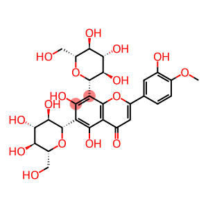 4H-1-Benzopyran-4-one, 6,8-di-β-D-glucopyranosyl-5,7-dihydroxy-2-(3-hydroxy-4-methoxyphenyl)-