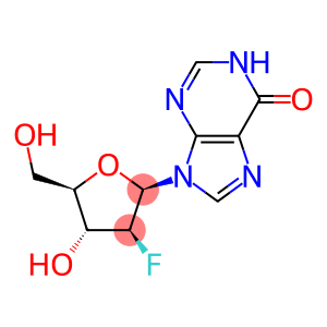 6H-purin-6-one, 9-(2-deoxy-2-fluoro-beta-D-arabinofuranosyl)-1,9-dihydro-
