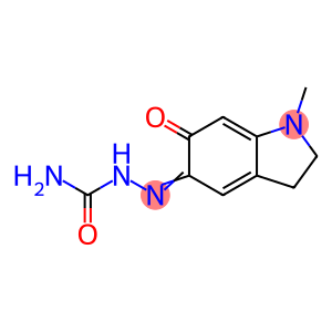Hydrazinecarboxamide, 2-(1,2,3,6-tetrahydro-1-methyl-6-oxo-5H-indol-5-ylidene)-