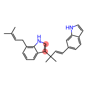 3-[(E)-3-(1H-Indol-6-yl)-1,1-dimethyl-2-propenyl]-7-(3-methyl-2-butenyl)-1H-indole