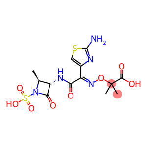 (E)-2-[[[(2-Amino-4-thiazolyl)[[(2S,3S)-2-methyl-4-oxo-1-sulfo-3-azetidinyl] carbamoyl]methylene]amino]oxy]-2-methylpropionic acid