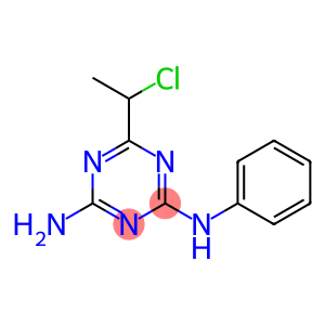 6-(1-Chloroethyl)-4-(phenylimino)-1,4-dihydro-1,3,5-triazin-2-amine