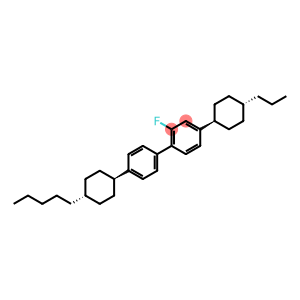 trans,trans-2-Fluor-4-(4-pentylcyclohexyl)-4'-(4-propyl-cyclohexyl)-1,1'-biphenyl