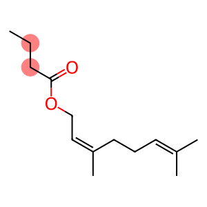 (Z)-3,7-二甲基辛-2,6-二烯-1-基丁酸盐
