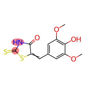 (5Z)-5-[(4-hydroxy-3,5-dimethoxy-phenyl)methylene]-2-thioxo-thiazolidin-4-one
