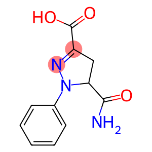 5-(AMINOCARBONYL)-1-PHENYL-4,5-DIHYDRO-1H-PYRAZOLE-3-CARBOXYLIC ACID