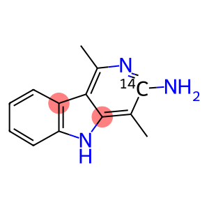 3-AMINO-1,4-DIMETHYL-5H-PYRIDO[4,3-B]INDOLE-3-(14)C