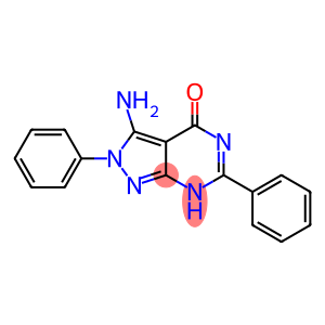 3-amino-2,6-diphenyl-4,7-dihydro-2H-pyrazolo[3,4-d]pyrimidin-4-one