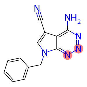 4-amino-7-benzylpyrrolo(2,3-d)(1,2,3)triazine-5-carbonitrile