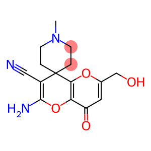 2'-amino-6'-(hydroxymethyl)-1-methyl-8'-oxo-8'H-spiro[piperidine-4,4'-pyrano[3,2-b]pyran]-3'-carbonitrile