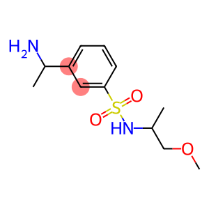 3-(1-aminoethyl)-N-(1-methoxypropan-2-yl)benzene-1-sulfonamide