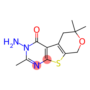 3-amino-2,6,6-trimethyl-3,5,6,8-tetrahydro-4H-pyrano[4',3':4,5]thieno[2,3-d]pyrimidin-4-one